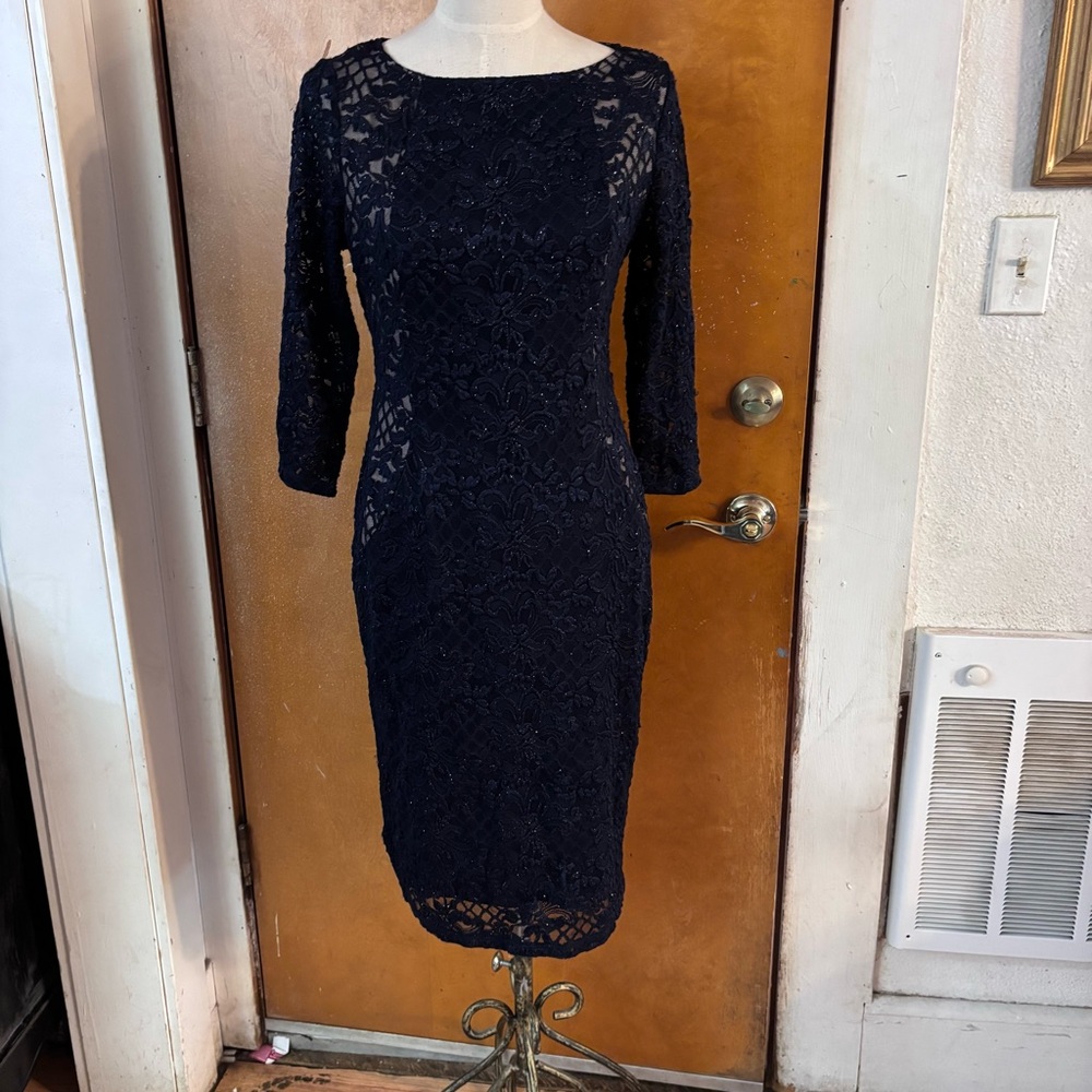 Marina blue party dress. Size 8.